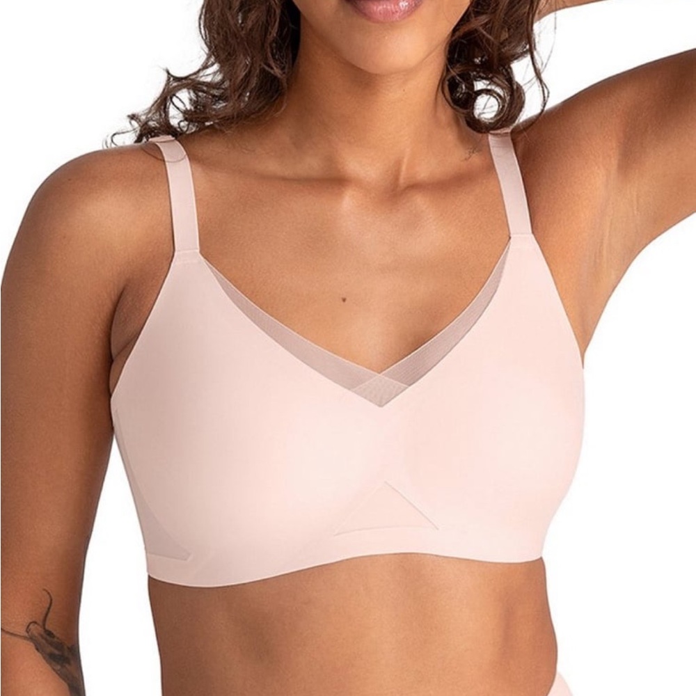 Honeylove Light Pink Wireless V-Neck Bra